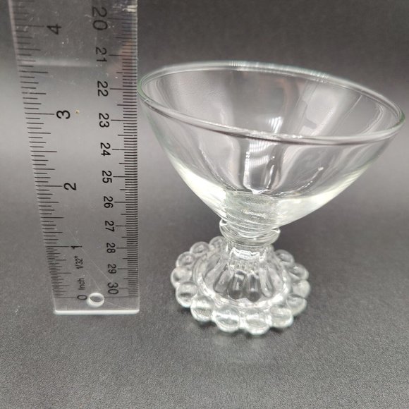 Vintage Anchor Hocking Glasses Cocktail Champagne Dessert Candlewick Boopie - Picture 6 of 6